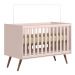 Quarto Infantil 3 Peças com Berço Q Encanto Retrô Rosa - Qmovi