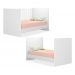 Quarto de Bebê Cômoda 2523 e Berço Mini Cama 1344 Doce Sonho Branco - Qmovi