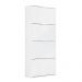 Sapateira Safira 4 Portas Articuladas Cor Branco - Quarto