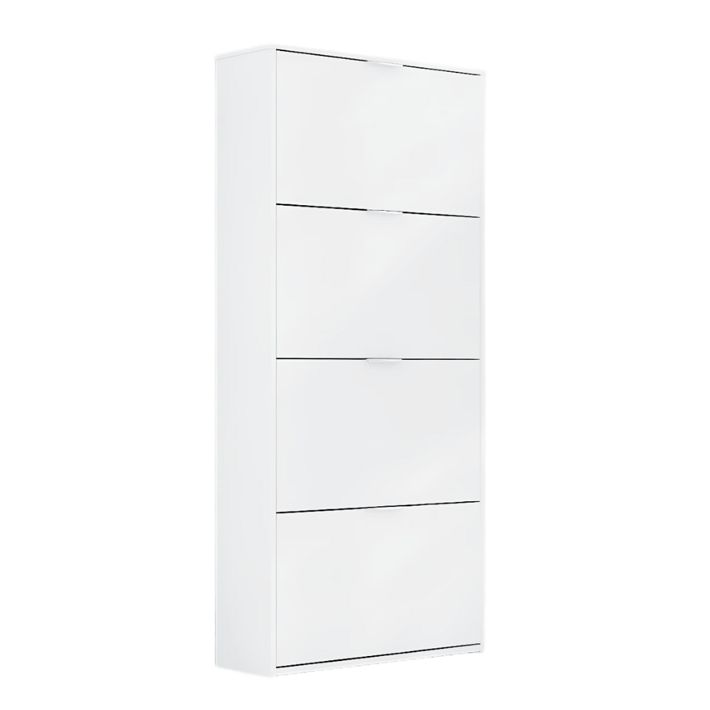 Sapateira Safira 4 Portas Articuladas Cor Branco - Quarto