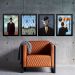 Kit 4 Quadros Obras Renne Magritte 45x34cm