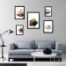 Kit 5 Quadros Flores Claras Modernas