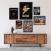 Kit 6 Quadros Bandas De Rock - com vidro