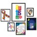 Kit 6 Quadros Decorativos Autismo - com vidro