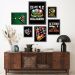 Kit 6 Quadros Decorativos Bilhar Sinuca