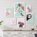 Kit 6 Quadros Decorativos Divertidos Bichinhos Chicletes - com vidro