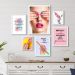 Kit 6 Quadros Decorativos Esmalteria