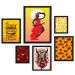 Kit 6 Quadros Decorativos Iansã Orixá - com vidro