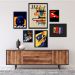 Kit 6 Quadros Decorativos Jazz Músicos - com vidro