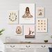 Kit 6 Quadros Decorativos Yoga - com vidro