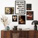 Kit 6 Quadros Decoratrivos Café- Amor - com vidro