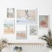 Kit 6 Quadros Fotografias Praia Tons Suaves