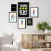 Kit 6 Quadros Jogadoras De Tênis Frases