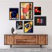 Kit 6 Quadros Música Músicos Jazz - com vidro