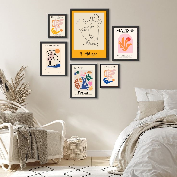Kit 6 Quadros Matisse- Coloridos