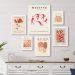Kit 6 Quadros Matisse- Vermelho e Terracota - com vidro