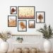 Kit 6 Quadros Neutros Folhas Secas Paisagens