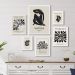 Kit 6 Quadros Obras Matisse- Preto e Branco - com vidro