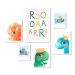Kit 6 Quadros Quarto Infantil Dinos