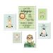 Kit 6 Quadros Quarto Infantil Safari - Listradinho - com vidro