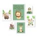 Kit 6 Quadros Quarto Infantil Safari - Sonhe Alto - com vidro