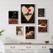 Kit 6 Quadros Rústicos Café- Love Coffee - com vidro