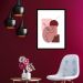Quadro Abstrato Mulher Magenta - 60x48cm