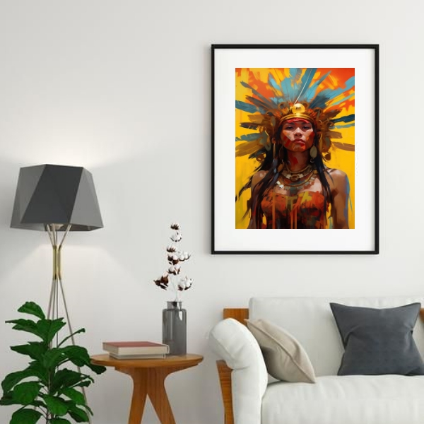 Quadro Artístico Cabocla Jupira - 60x48cm