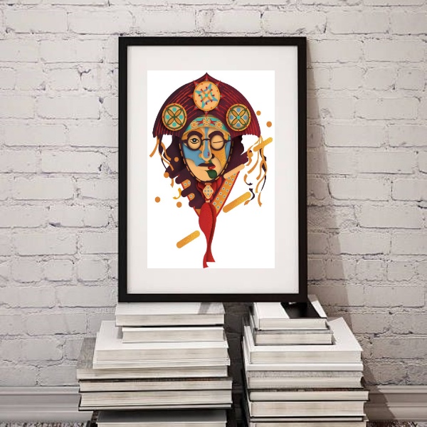Quadro Arte Cangaceiro - 60x48cm