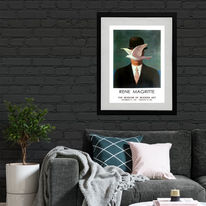 Quadro Arte Rene Magritte - 60x48cm