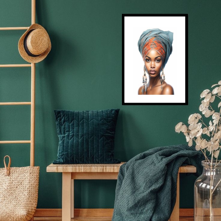 Quadro Beleza Negra - 60x48cm