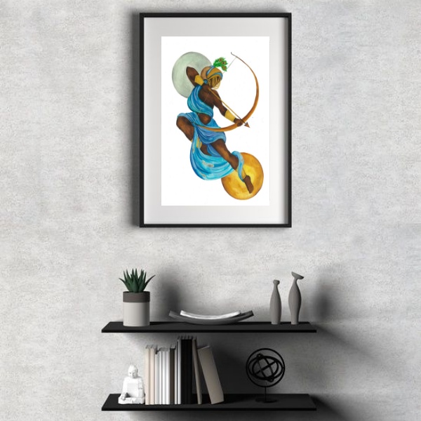 Quadro Candomblé Lagunedé - 60x48cm