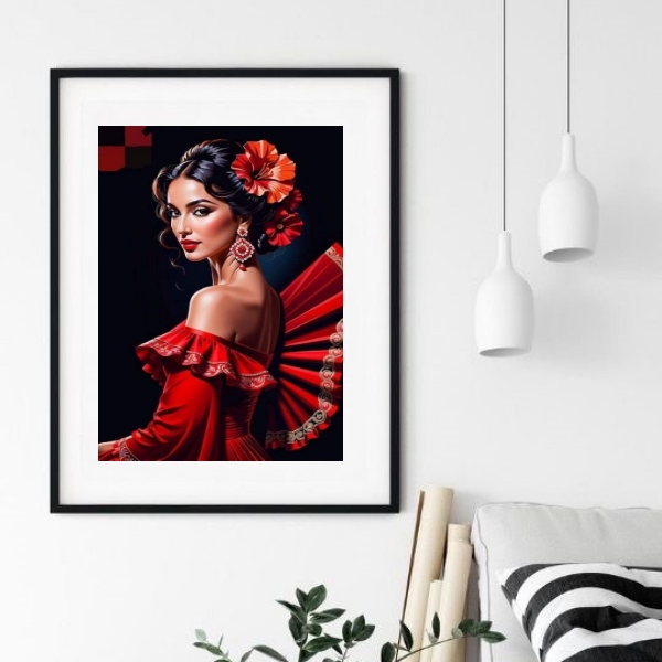 Quadro Cigana Pombagira - 60x48cm