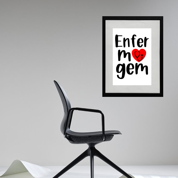 Quadro Enfermagem - 60x48cm