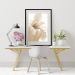 Quadro Flor Branco Gelo - 60x48cm