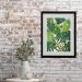Quadro Folhagens Verdes - 60x48cm
