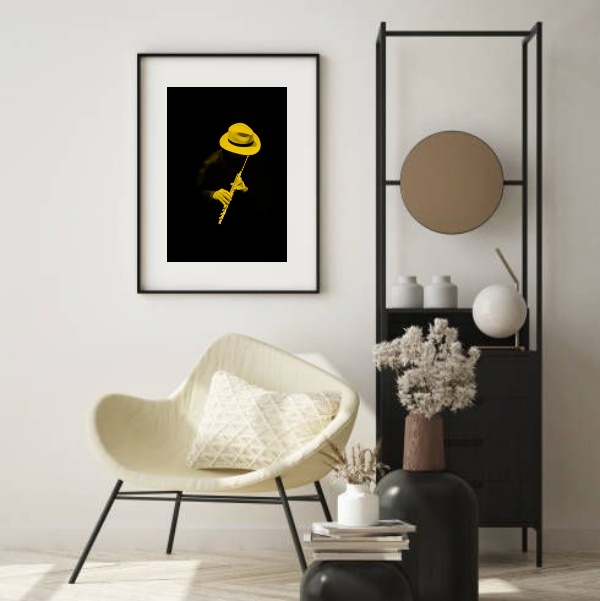 Quadro Foto Minimalista Jazz - 60x48cm