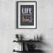 Quadro Frase Play Tennis - 60x48cm