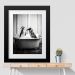 Quadro Grande Banheiro Pinguins- 60x48cm