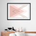Quadro Horizontal Abstrato Rosado - 60x48cm