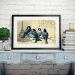 Quadro Horizontal Passarinhos Vintage - 60x48cm