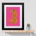 Quadro Leopardo Rosa - 60x48cm