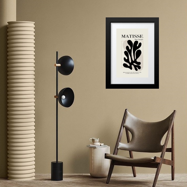 Quadro Matisse Black Grass - 60x48cm