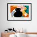 Quadro Para Copa Abstrato Vaso Preto - 60x48cm