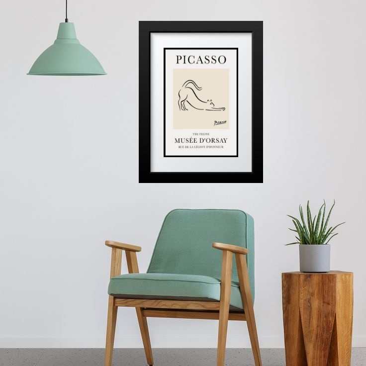 Quadro Picasso The Cat - 60x48cm
