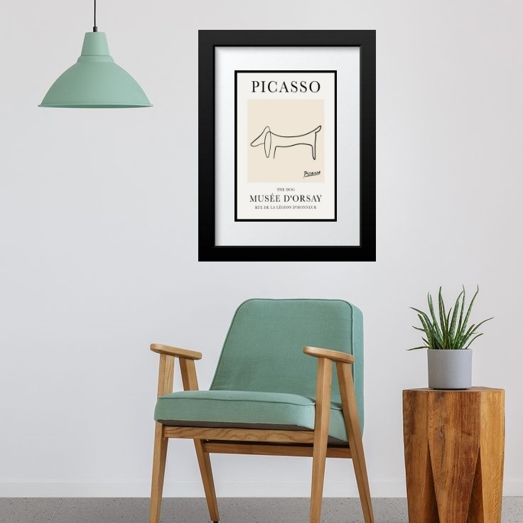 Quadro Picasso The Dog - 60x48cm