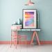 Quadro Praia Candy Colors - 60x48cm