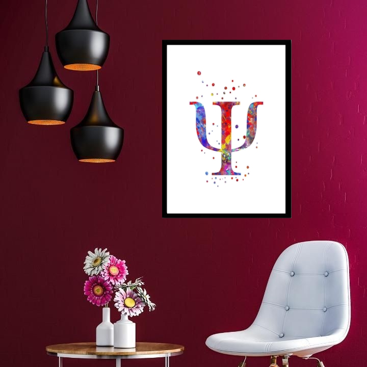 Quadro Símbolo Psicologia - 60x48cm