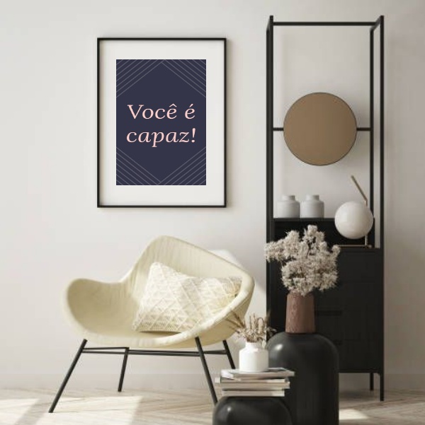 Quadro Você é Capaz - 60x48cm