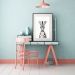 Quadro Zebra Bubble Gum - 60x48cm